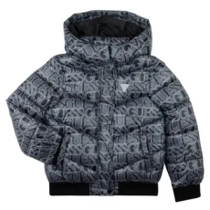 Guess Rövid ruhák PADDED HOODED LS Fekete 12 ans