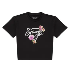 Guess Rövid ujjú pólók CROP SS T-SHIRT Fekete 8 ans