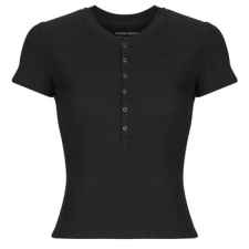 Guess Rövid ujjú pólók GJ SS HENLEY WAFFLE Fekete EU L női póló