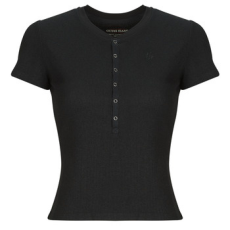 Guess Rövid ujjú pólók GJ SS HENLEY WAFFLE Fekete EU XS