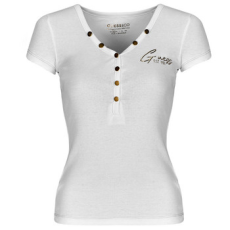 Guess Rövid ujjú pólók HENLEY OLYMPIA Fehér EU XS