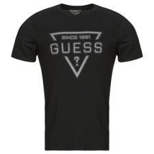 Guess Rövid ujjú pólók SS BSC PAINTED TRIANGLE TEE Fekete EU L férfi póló