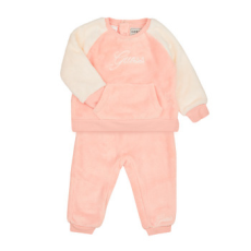 Guess Ruhák SET FAUX FUR ACTIVE TOP+PANTS Rózsaszín 3 / 6 hónapos