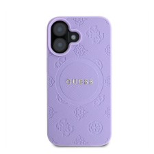 Guess Saffiano Peony Classic Logo Apple iPhone 16 hátlap tok, lila GUHMP16SPSAPSMEU tok és táska
