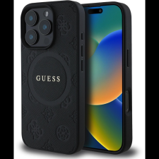 Guess Saffiano Peony Stamp MagSafe iPhone 16 Pro Max Black tok (GUHMP16XPSAPSMEK) tok és táska