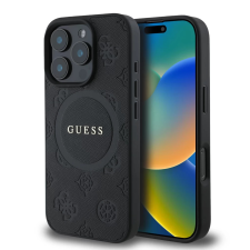 Guess Saffiano Peony Stamp MagSafe tok iPhone 16 Pro Max fekete tok és táska