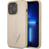 Guess Saffiano Triangle Apple iPhone 13 Pro hátlap tok, bézs (GUE1655BEI)