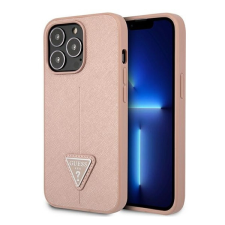 Guess SaffianoTriangle Apple iPhone 14 Pro hátlap tok, pink tok és táska