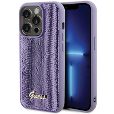 Guess Sequin Script fém tok iPhone 15 Pro készülékhez - lila tok és táska