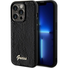 Guess Sequin Script Logo iPhone 14 Pro tok, fekete (GUE003156) tok és táska