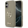 Guess Silicone Big 4G Script Apple iPhone 17 hátlap tok, barna