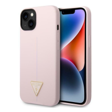 Guess Silicone Triangle Apple iPhone 14 Plus hátlap tok, lila tok és táska