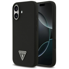 Guess Silicone Triangle Logo Apple iPhone 17 MagSafe hátlap tok, fekete tok és táska