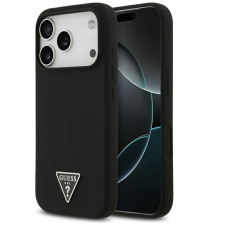 Guess Silicone Triangle Logo Apple iPhone 17 Pro Max MagSafe hátlap tok, fekete tok és táska