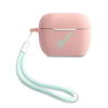Guess Silicone Vintage Apple AirPods Pro tok, rózsaszín tok, zöld