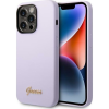 Guess Silicone Vintage Gold Apple iPhone 14 Pro Max hátlap tok, lila (GUE2039)