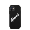 Guess Silicone Vintage Script Apple iPhone 12 mini hátlap tok, fekete