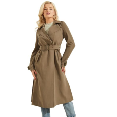  GUESS Stefania hosszú trench kabát M, olivazöld