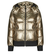 Guess Steppelt kabátok BICE METALLIC HOODIE PUFFER Arany EU M női dzseki, kabát