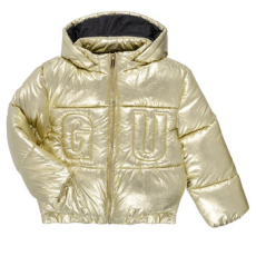 Guess Steppelt kabátok HOODED LS PADDED PUFFER Arany 14 ans