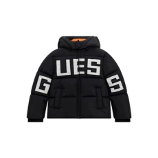 Guess Steppelt kabátok  HOODED PADDED JACKET Fekete 3 ans