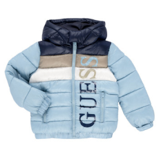 Guess Steppelt kabátok HOODED PADDED LS PUFFER W/ZIP Kék 3 ans
