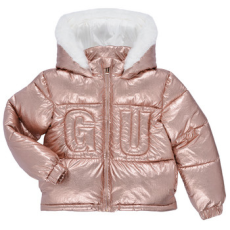 Guess Steppelt kabátok HOODED PADDED LS PUFFER W/ZIP Rózsaszín 4 ans
