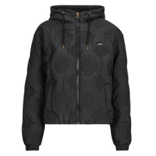Guess Steppelt kabátok IVY ZIP HOODIE PUFFER JACKET Fekete EU M női dzseki, kabát