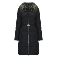 Guess Steppelt kabátok NEW MARISOL LONG BELTED JACKET Fekete EU XL női dzseki, kabát