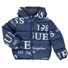 Guess Steppelt kabátok OVERSIZE HOODED LS PUFFER Tengerész 16 ans