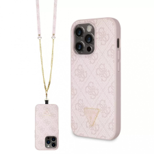 Guess tok + crossbody strap Pink Apple Iphone 15 Pro készülékhez GUHCP15LP4TDSCPP tok és táska