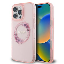 Guess tok Pink Apple iPhone 16 Pro készülékhez GUHMP16LHFWFCP tok és táska