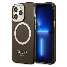 Guess Translucent Apple iPhone 13 Pro MagSafe Tok - Fekete/Mintás (GUHMP13LHTCMK) tok és táska