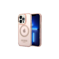 Guess Translucent Apple iPhone 14 Pro MagSafe Tok - Rózsaszín tok és táska