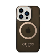 Guess Translucent MagSafe Apple iPhone 14 Pro hátlap tok, fekete tok és táska