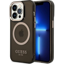 Guess Translucent MagSafe Apple iPhone 14 Pro Max hátlap tok, fekete (GUE2154) tok és táska