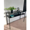 Guido Maria Kretschmer konzolasztal, fém/fa, fekete, 110 x 40 x 78 cm