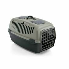  Gulliver Szállító 3 61x40x38cm Green Line Sötétszürke/Szürke szállítóbox, fekhely kutyáknak