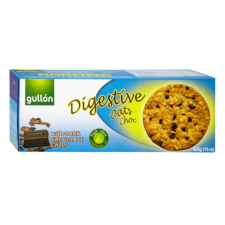 Gullon Keksz GULLON Digestive zabpelyhes korpás étcsoki darabokkal 425g csokoládé és édesség