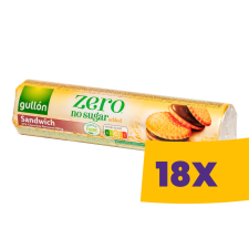 Gullón Sandwich cukormentes keksz 250g (Karton - 18 db) csokoládé és édesség