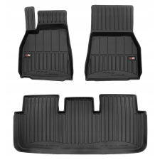  GUMI ÉS AJTÓSZŐNYEGEK Tesla S FL 2021-től - 3D VÁLYÚ autószőnyeg