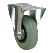  Gumi szállító kerék peremmel, 125 mm-es átmérő, csúszó csapágy teher gumiabroncs