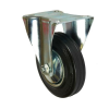  Gumi szállító kerék peremmel, 125 mm-es átmérő, görgős csapágy