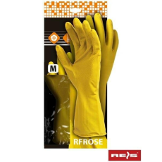  Gumi védőkesztyű háztartási használatra, sárga-Rfrose XL Yellow
