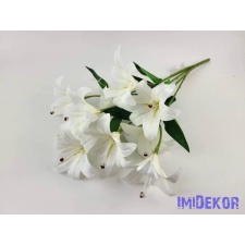  Gumis liliom 9 ágú csokor 56 cm - Fehér dekoráció
