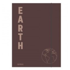  Gumis mappa, A4, Terra - Sötétbarna mappa