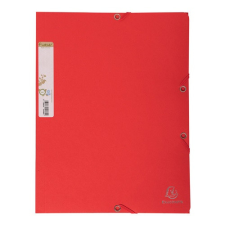 Gumis mappa karton Exacompta Forever A/4 piros mappa