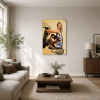  Gumit cserélő pin-up lány vászonkép