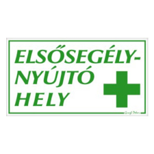 GUNGL DEKOR Matrica Elsősegélynyújtó hely  17,5 x 25 cm "C" információs címke