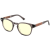 Gunnar TIOGA Gray Crystal / Walnut, borostyánsárga üveg